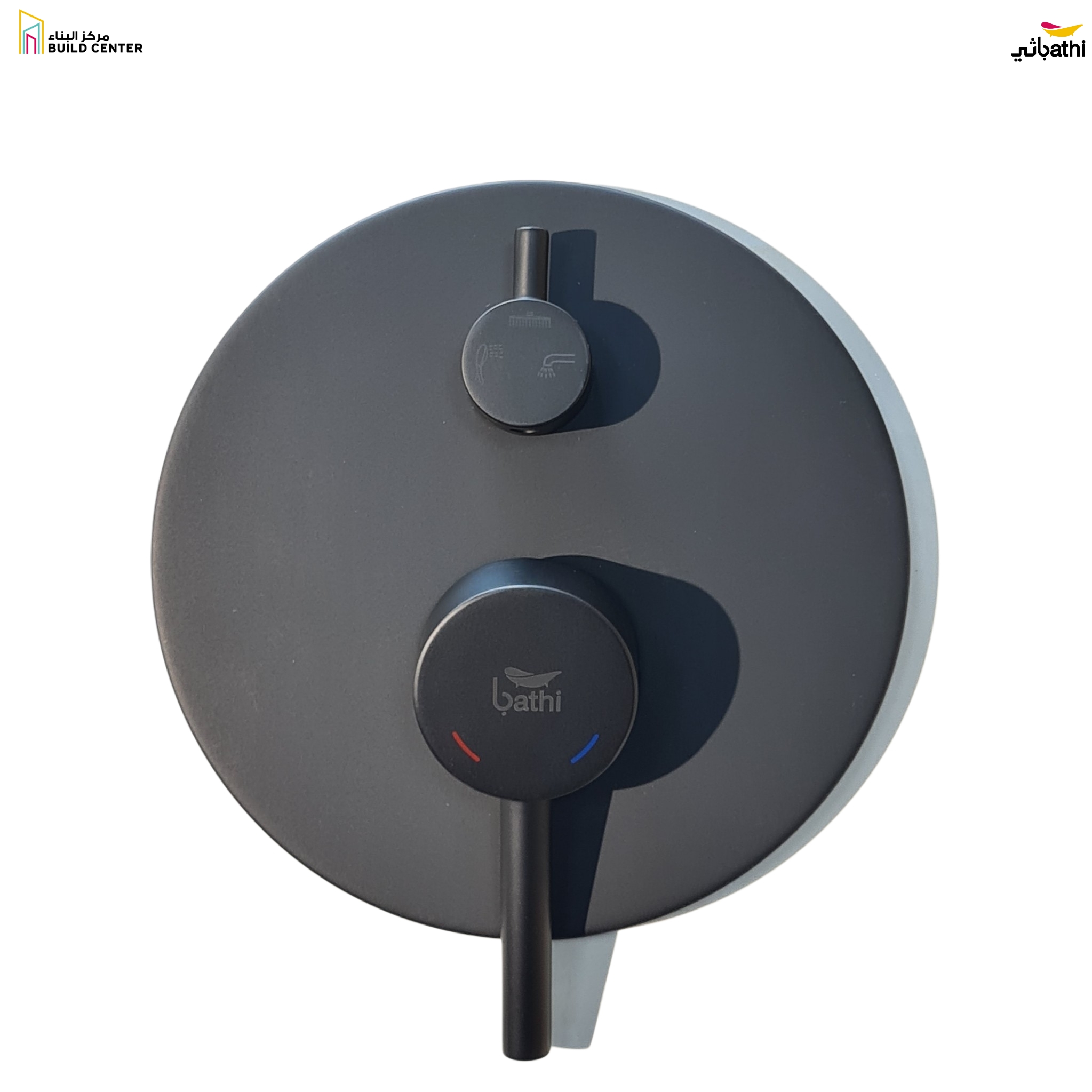 93036-M Round Black Brass Concealed Mixer - 7 Years