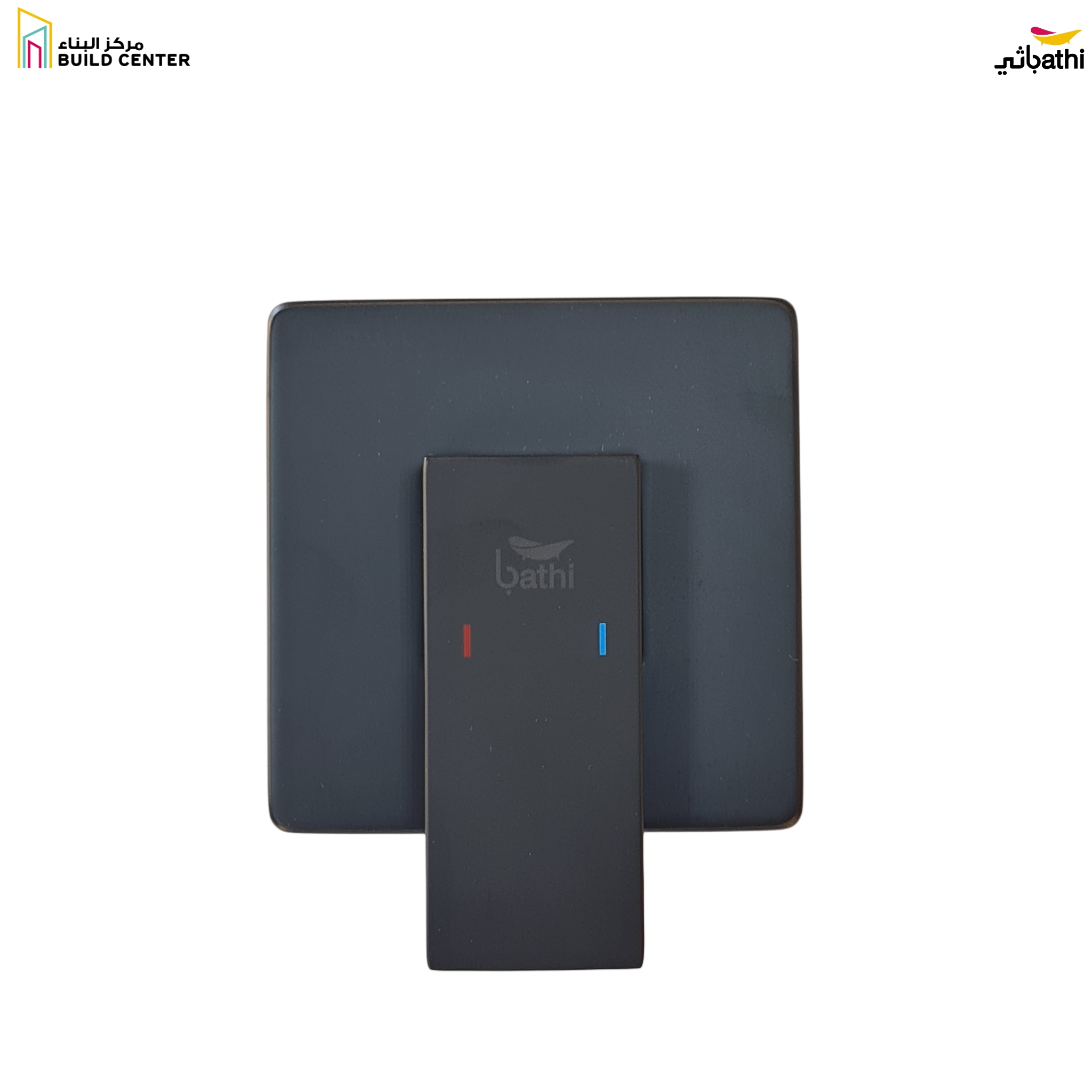 AGP-01 Square Black Brass Concealed Mixer - 7 Years