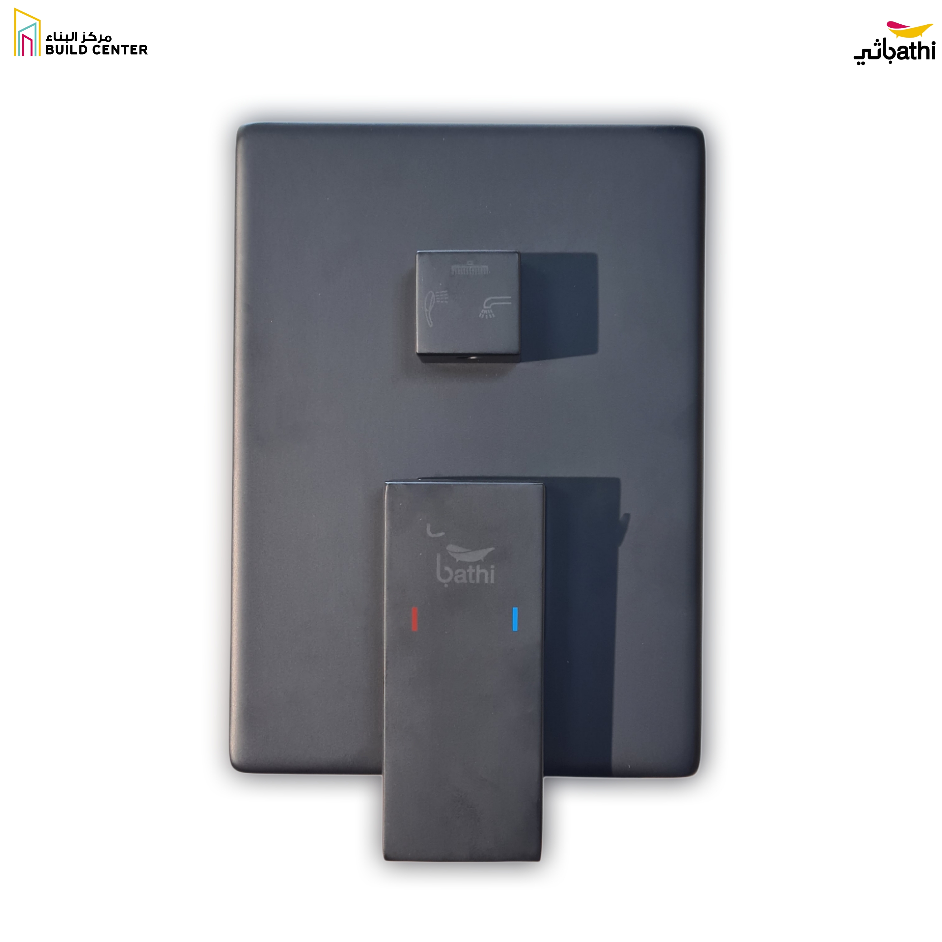 CS046-M Square Black Brass Concealed Mixer- 7 Years