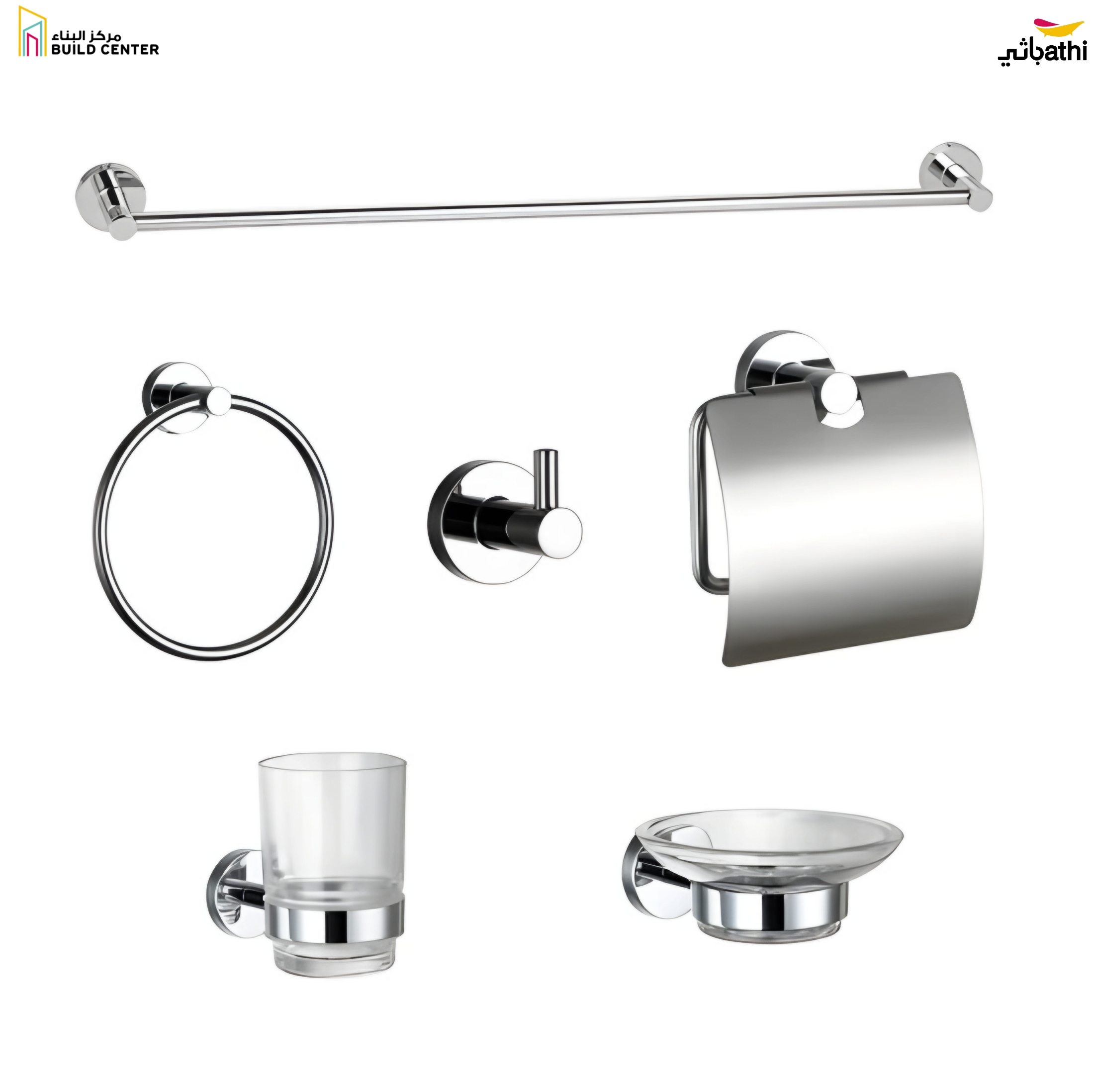 JF054 Bathroom Accessories Chrome Round- 2 Year