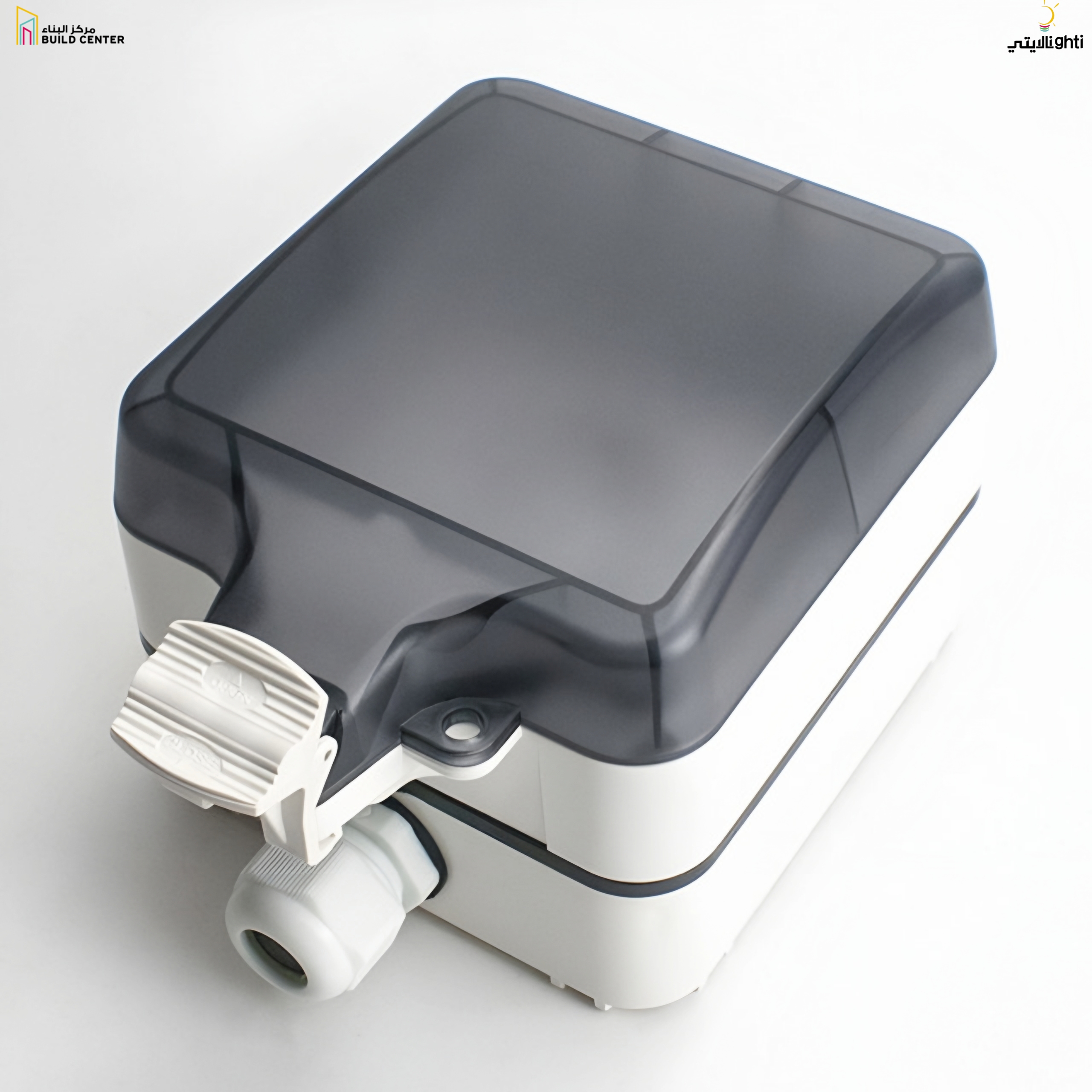 OUTDOOR WATER PROOF BOX1 POSITION BLACK