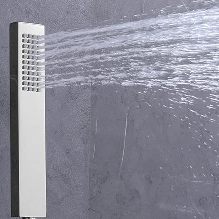 83817 Square Shower Hand+Hose+Holder Chrome- 7 Years