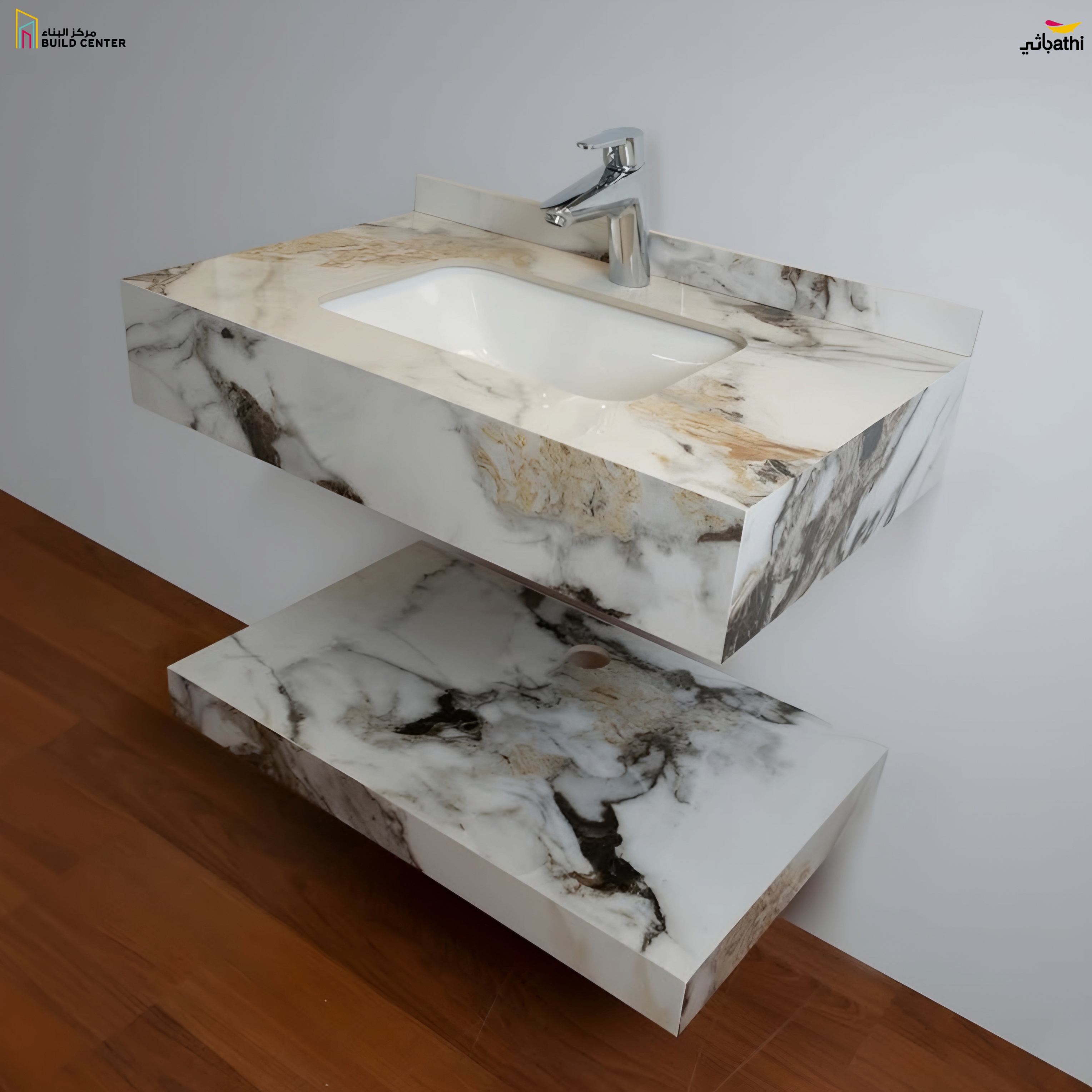 0880-101 BASIN SHINY MARBLE