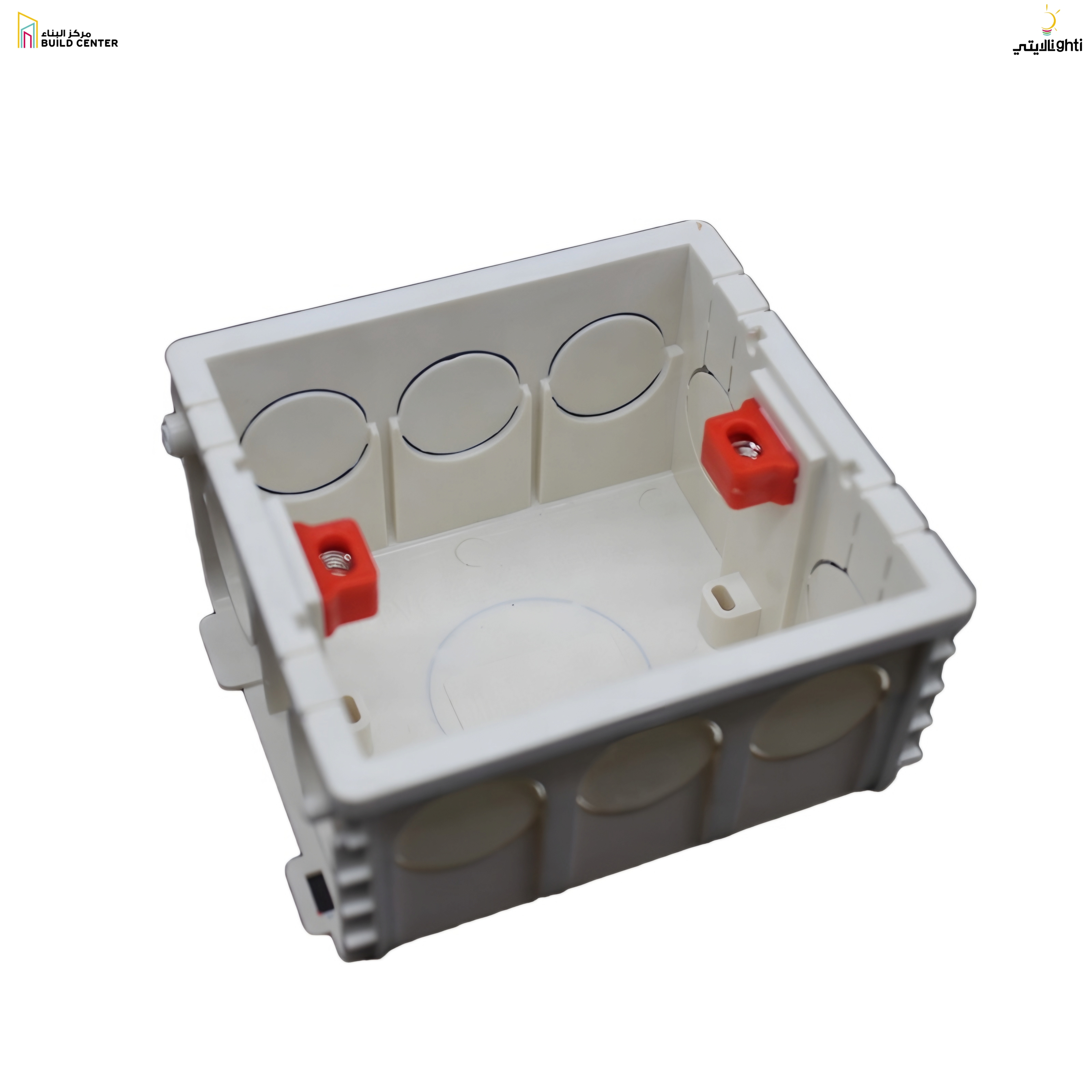 SWITCH MOUNTING BOX 3×3 WITH COVER WHITE